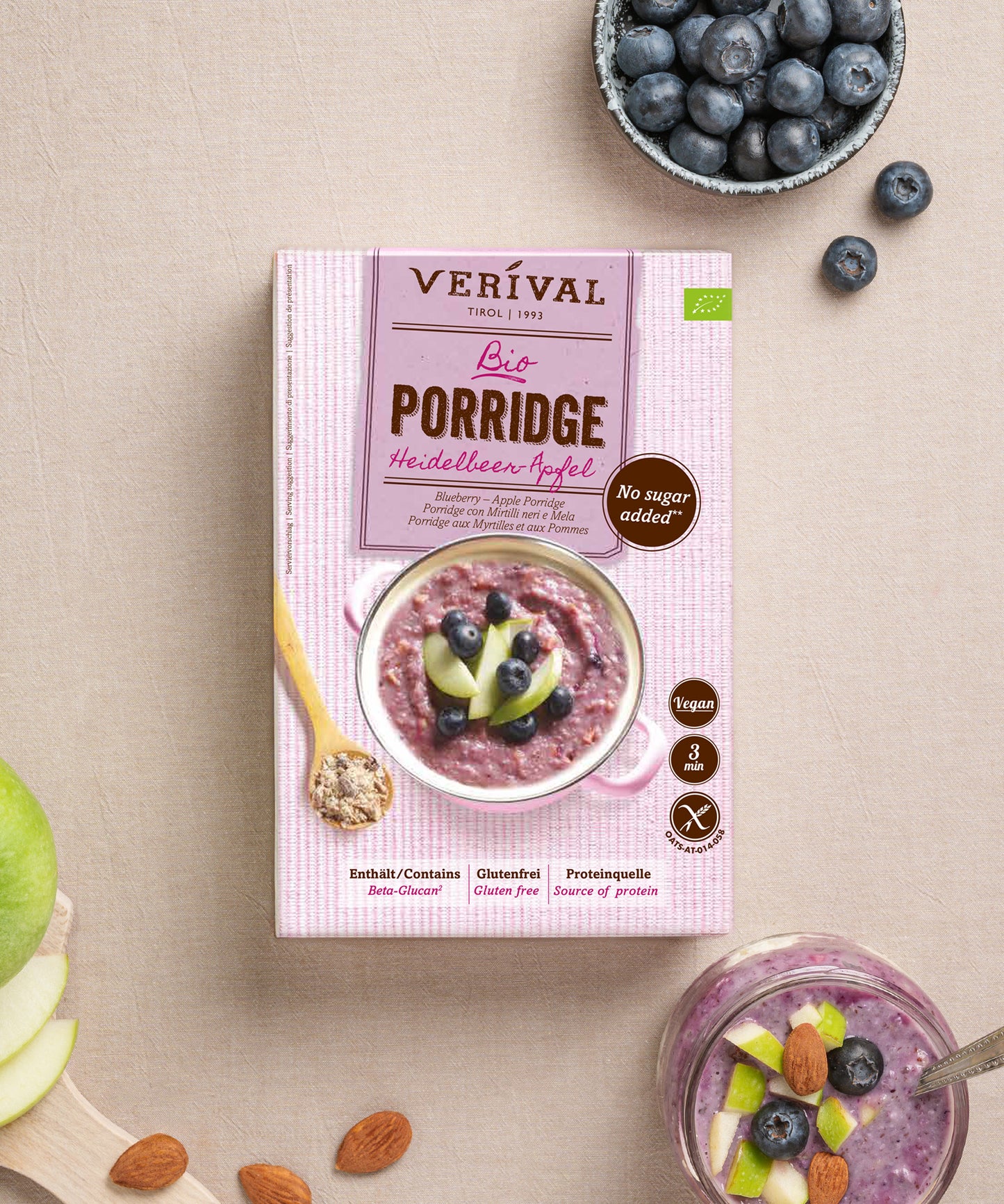 Bio Blueberry-Apple Porridge